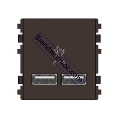 Ổ sạc USB 2.1A đôi, size 2S dòng Zencelo A 8432USB_BZ màu đồng ánh bạc Schneider