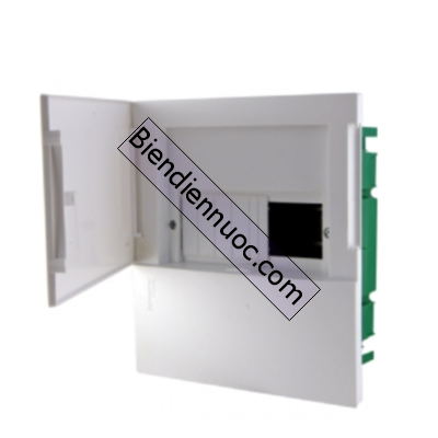 Tủ điện nhựa âm tường mini pragma MIP22108 8 Module 18mm, KT 222x252x98, Cửa trắng Schneider