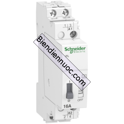 Rơ le Acti9 điều khiển bằng tín hiệu xung iTL, on-off switch loại 2NO A9C30812 dòng điện 16A Schneider