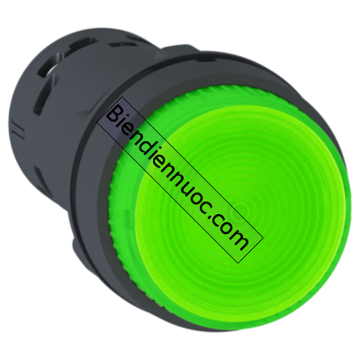 Nút nhấn có đèn LED điện áp 24VDC XB7NW33B1, màu xanh, tiếp điểm N/O Schneider