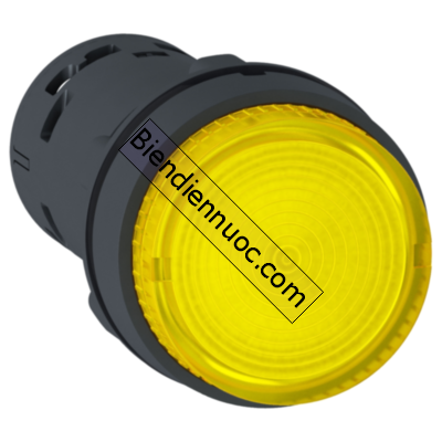 Nút nhấn có đèn LED điện áp 24VDC XB7NW38B1, màu vàng, tiếp điểm N/O Schneider