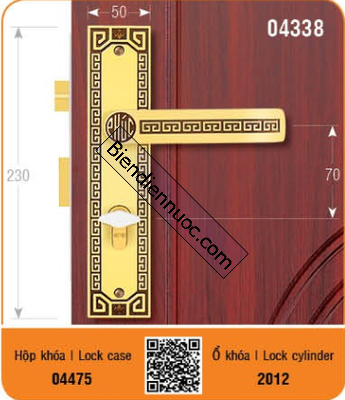 việt tiệp – bộ khóa cửa hợp kim . 04338