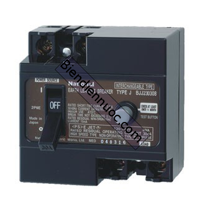 Bộ ngắt mạch an toàn HB-02P và ELB bảo vệ dòng rò-02P BJJ23030-8 Panasonic