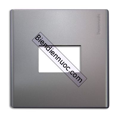 Mặt vuông dành cho 1 thiết bị màu xám đen dòng Refina Wide Panasonic