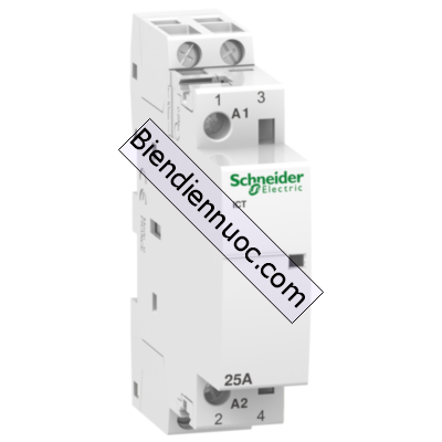 Khởi động từ Acti9 iCT, 2P, điện áp cuộn dây 24VAC loại 2NO A9C20162 dòng điện 63A Schneider